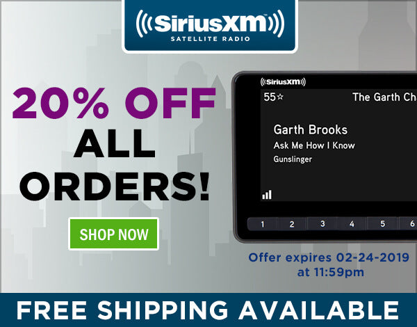 Enjoy 20% Off All SiriusXM™ Orders!