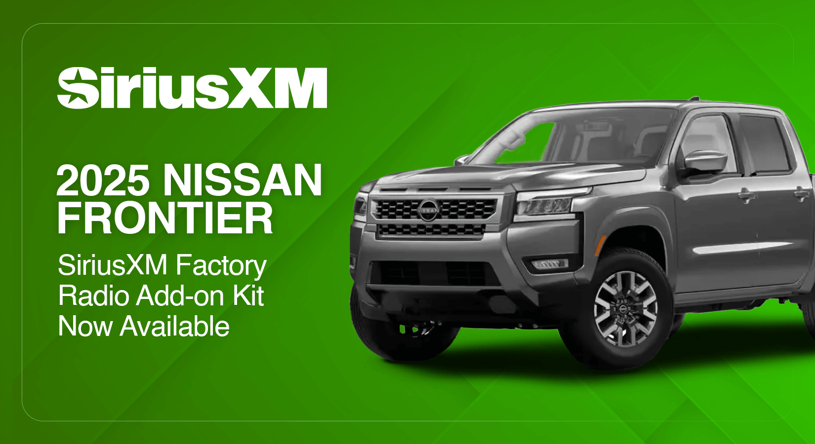 2025 Nissan Frontier Sirius XM Satellite Radio Factory Stereo Add on System