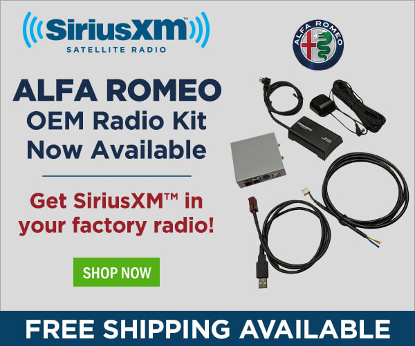 Get SiriusXM™ in your Alfa Romeo OEM Factory Radio