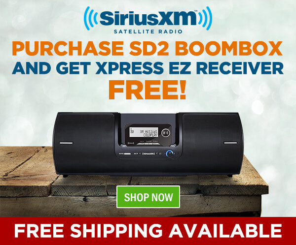 Buy the SXSD2 Boombox and Get a Free Xpress EZ Receiver!