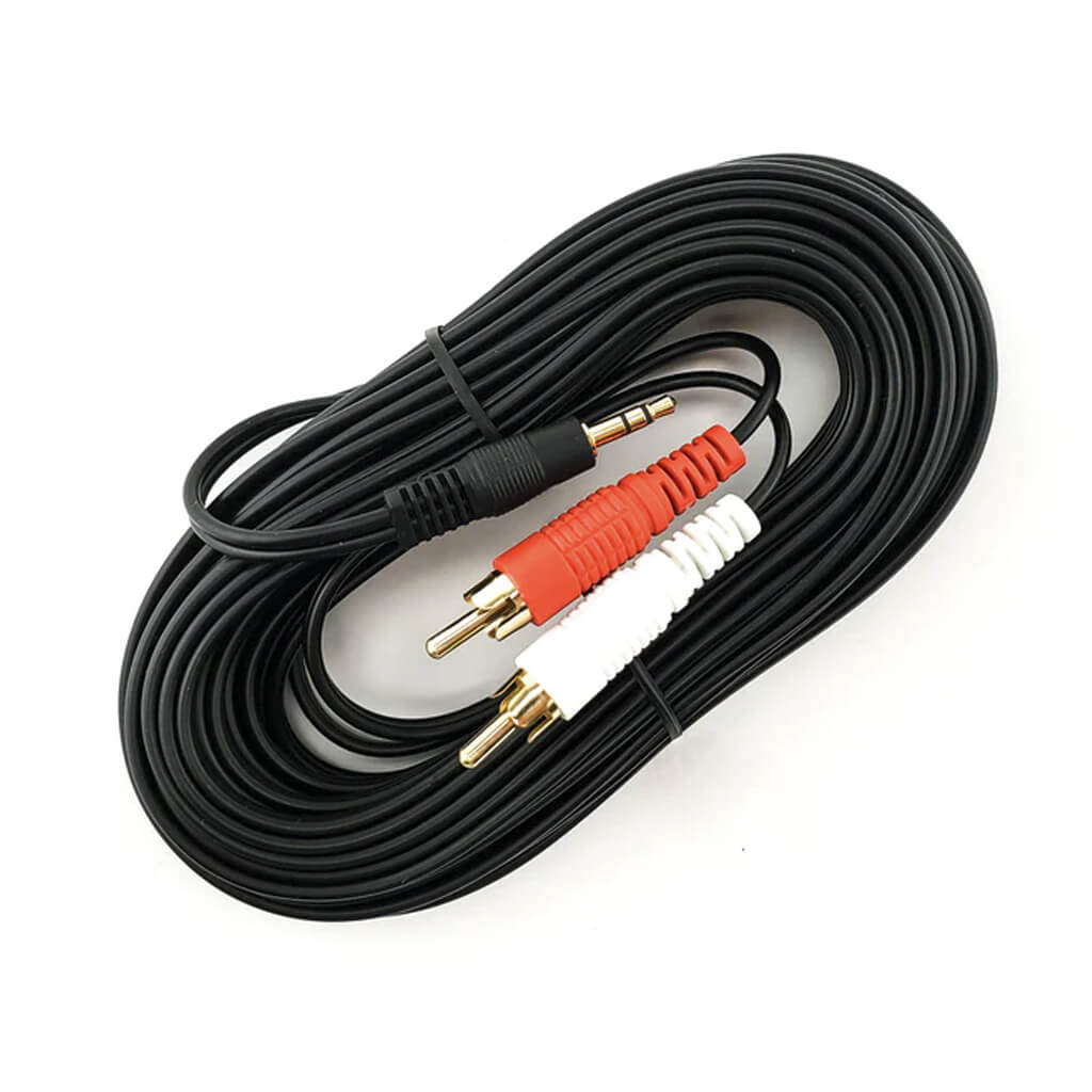 6 Foot RCA To 3.5 mm Auxiliary Cable
