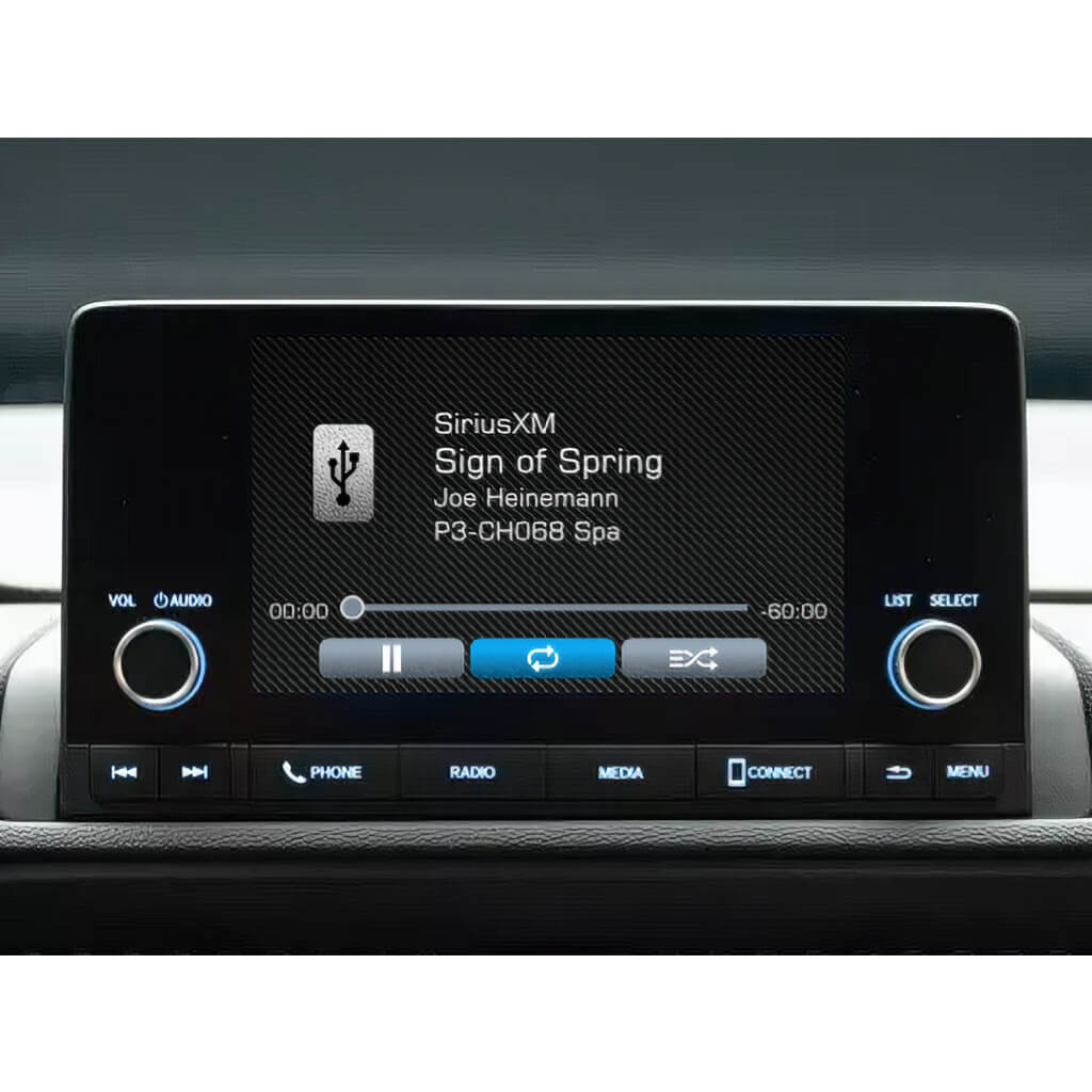 SiriusXM Satellite Radio Factory Stereo Display in Acura