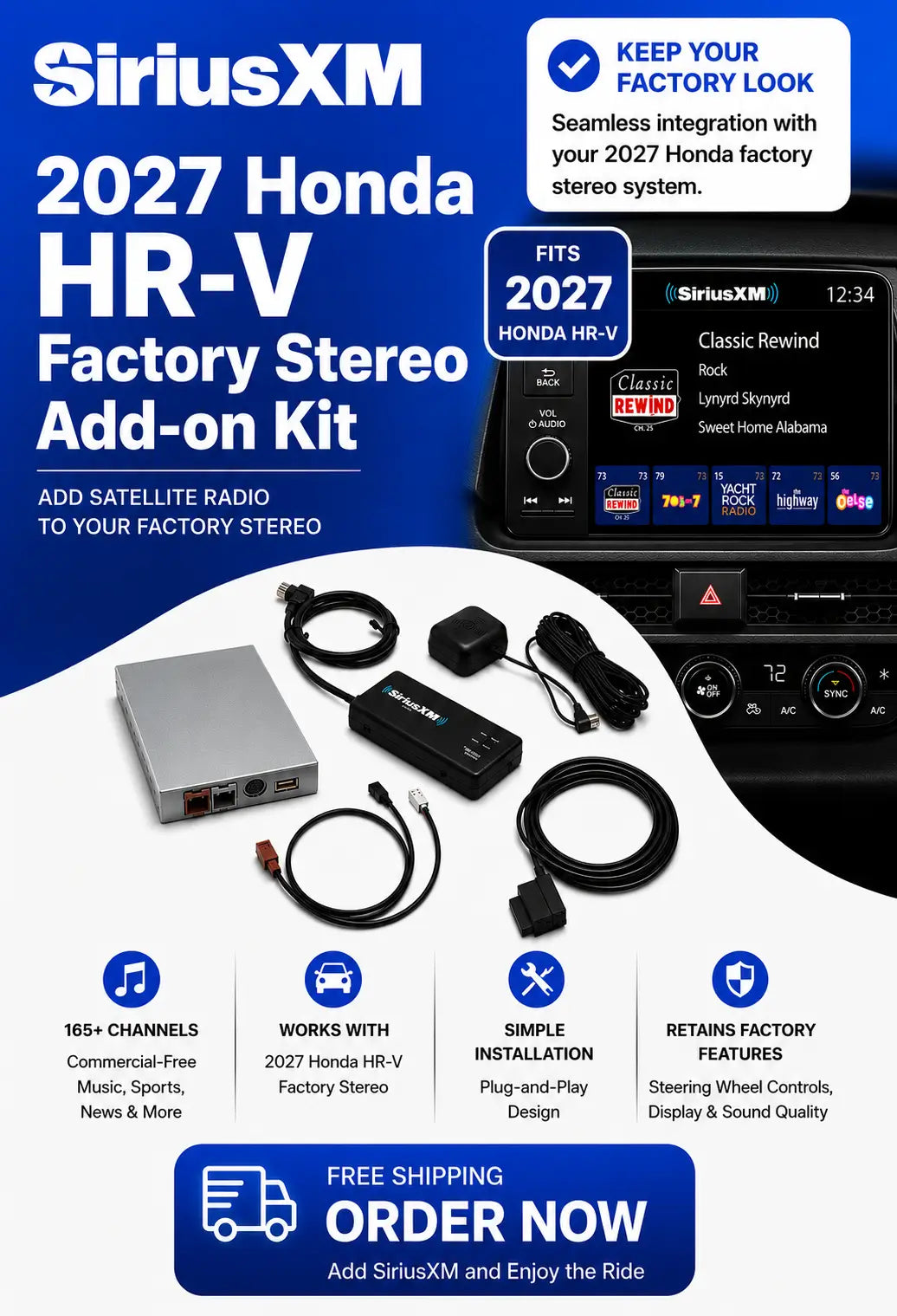Satellite Radio Kit for 2027 Honda HRV