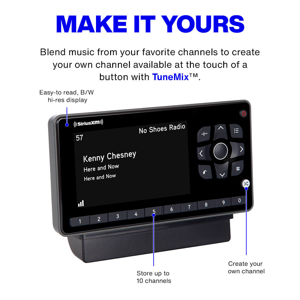 SiriusXM OnyX EZR Receiver Vehicle and Home Kit