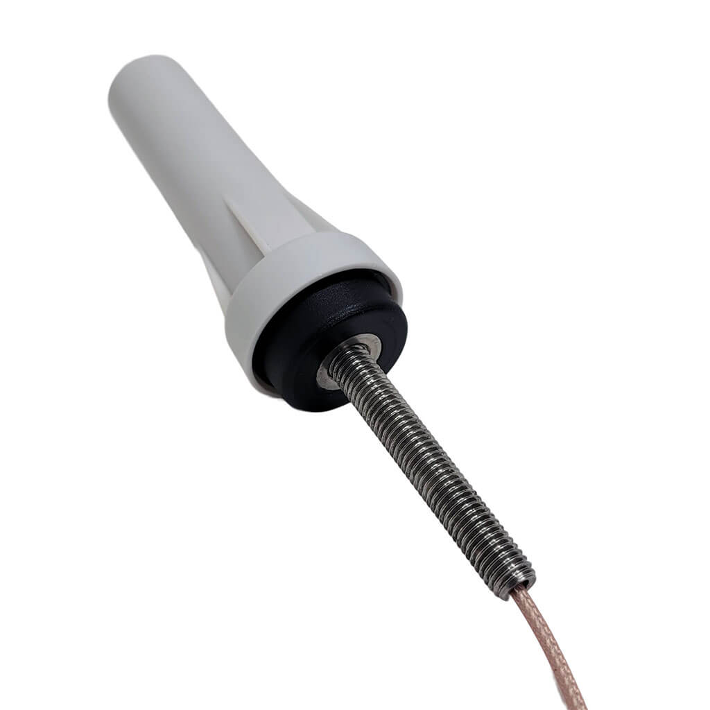 The post installs into the base of the antenna allowing for different length posts