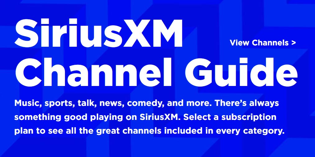 SiriusXM Channel Guide