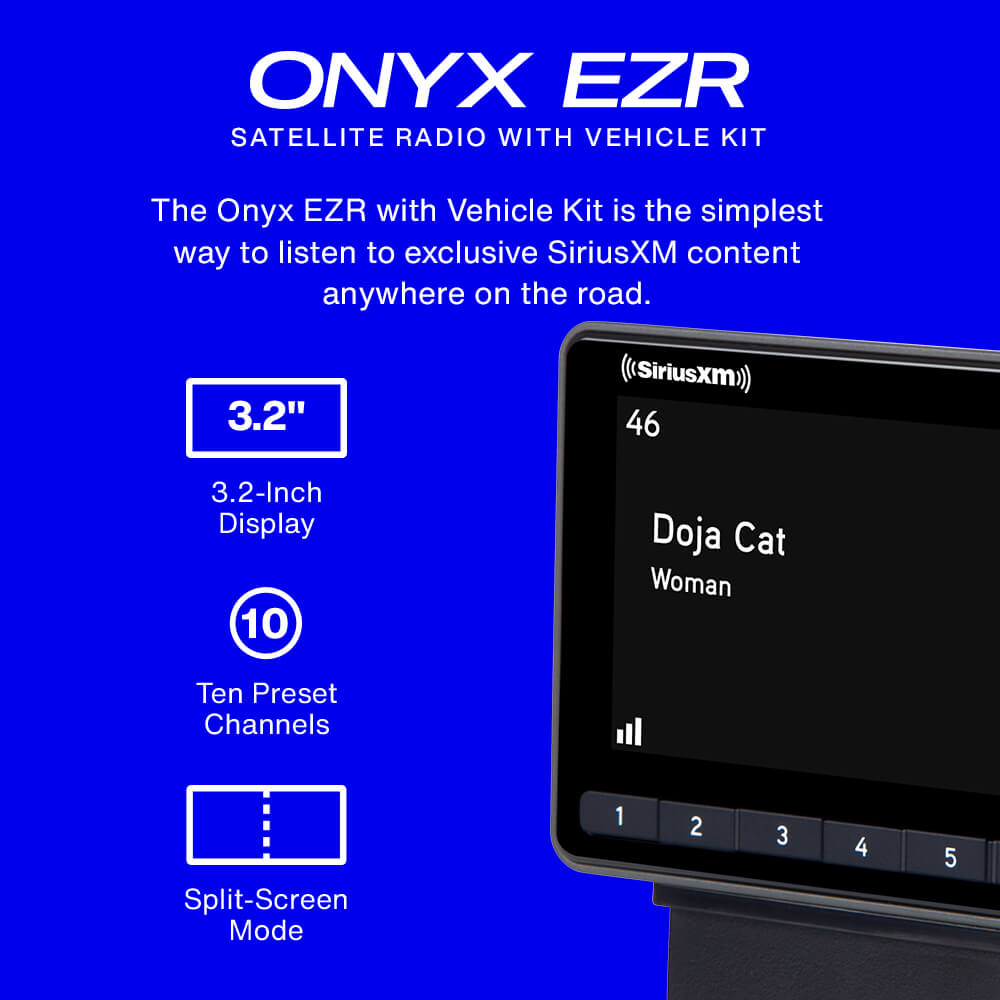 SiriusXM OnyX EZR Receiver Vehicle and Home Kit