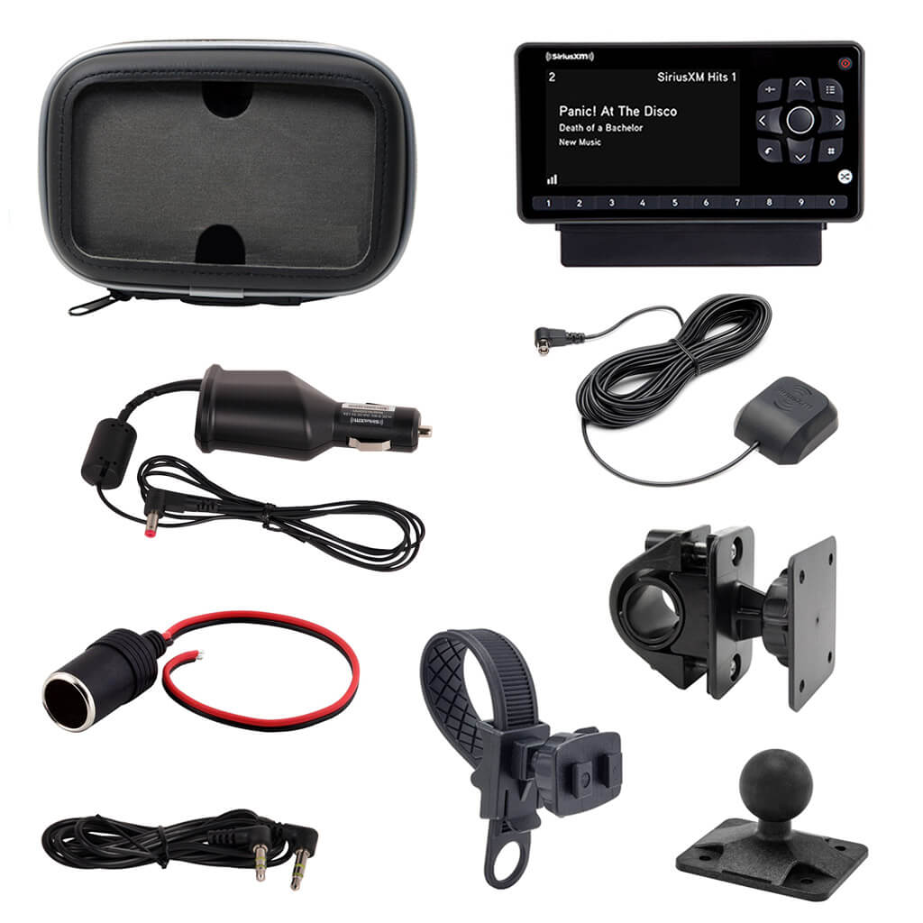 SiriusXM Motorcycle Kit with OnyX EZR Dock n Play Receiver