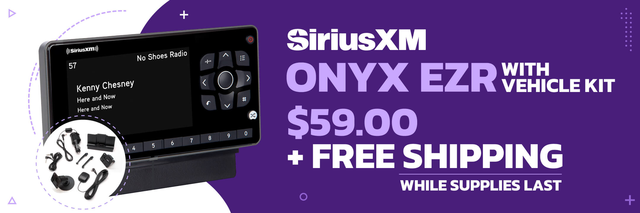 SiriusXM OnyX EZR Radio with Vehicle Kit
