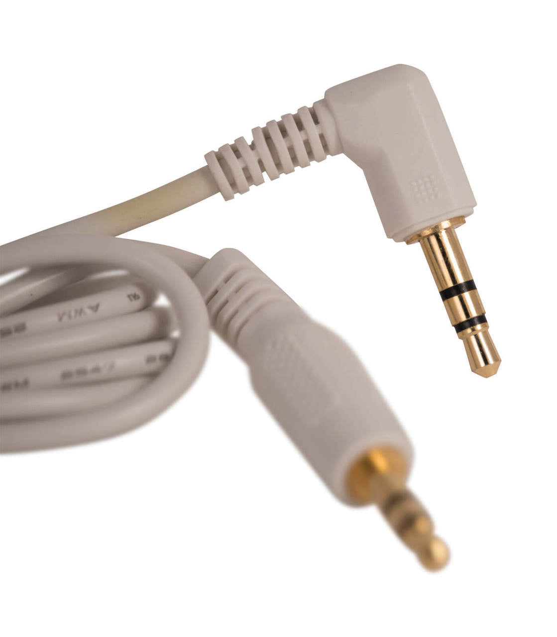 White Auxiliary cable with anti corrosive ends