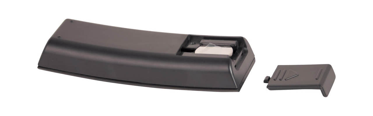 back of remote with battery cover removed