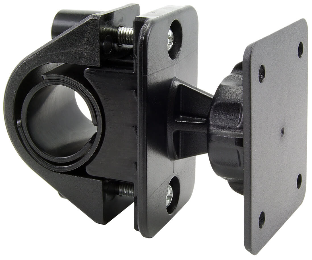 SiriusXM Radio motorcycle handlbar clamp mount with AMPS plate
