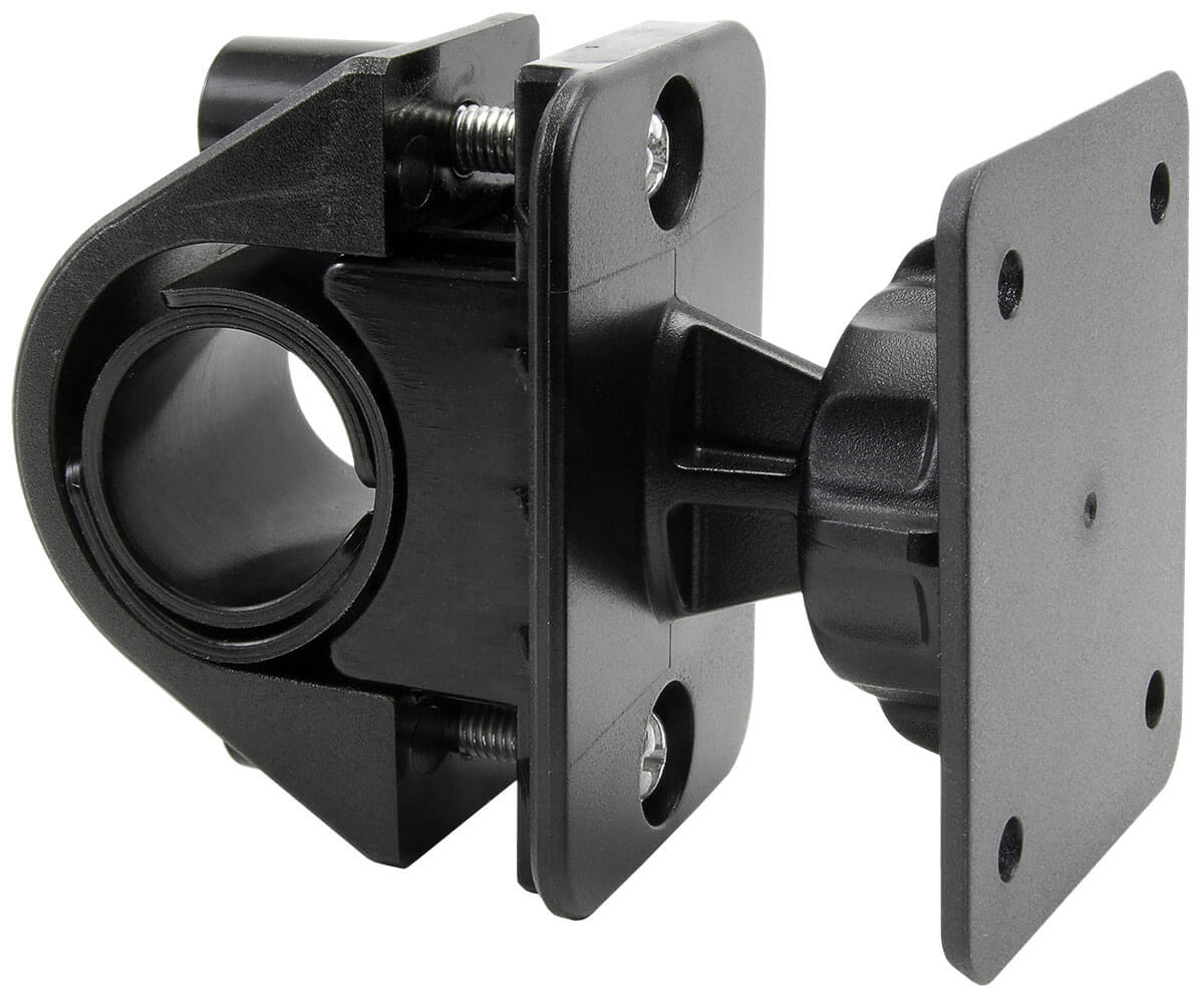 clamp mount with AMPS plate to allow the receiver to be used without the case