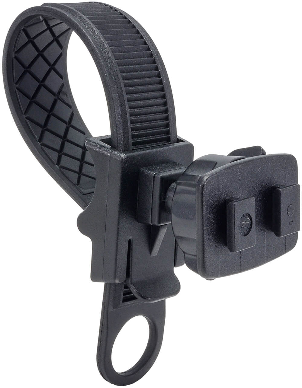 Handlebar adjustable strap mount