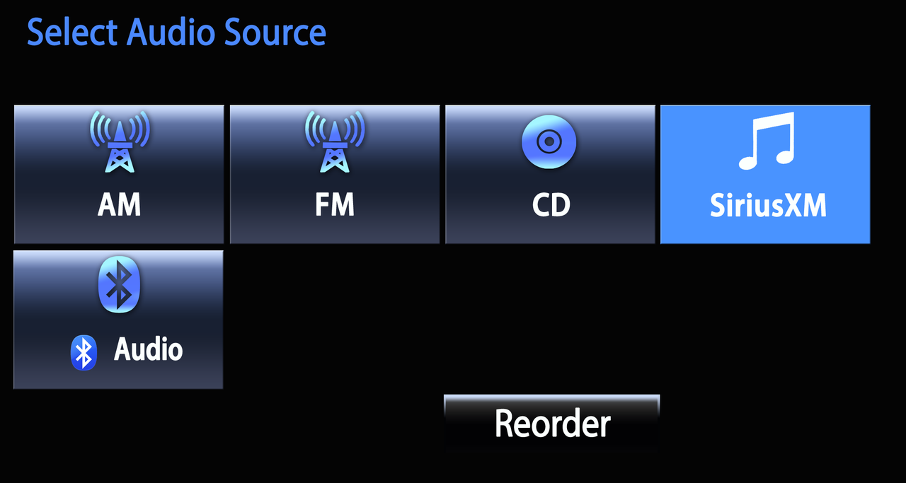 SiriusXM OEM interface