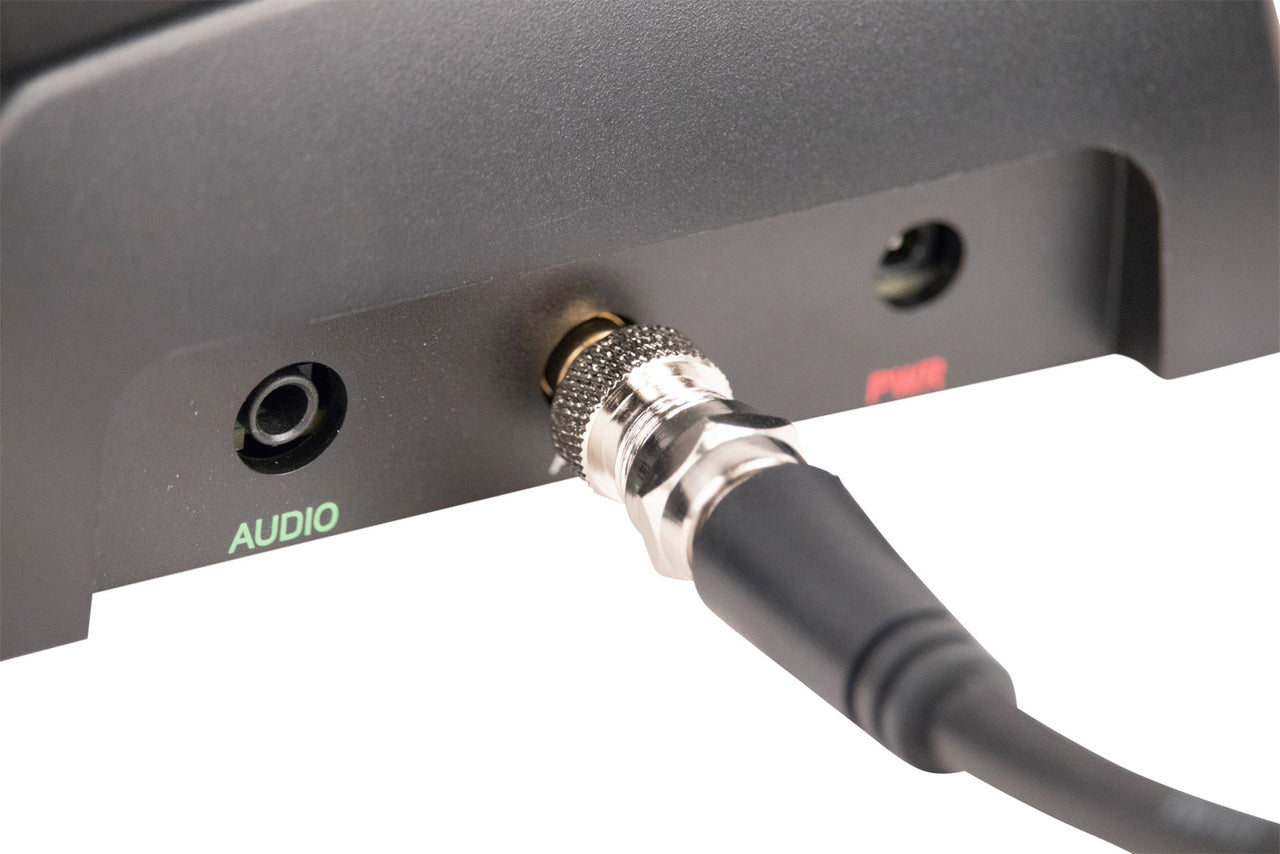 SMB Plug connected to back of a home cradle