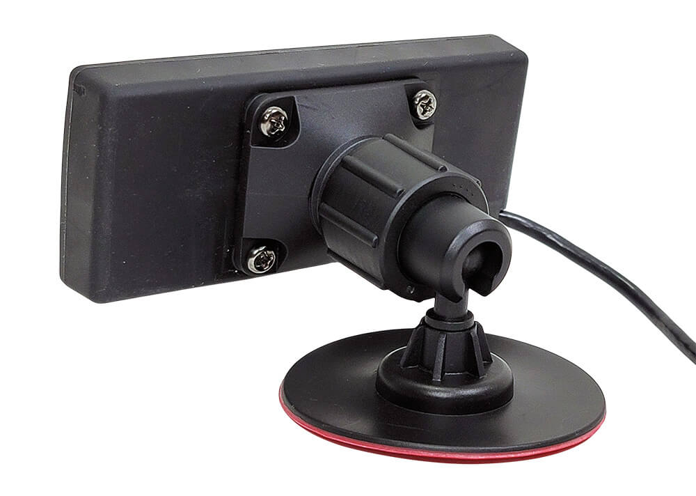 back of the adhesive mount with the controller attached