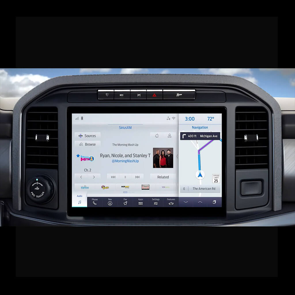 Ford SiriusXM Factory Radio Dash Display