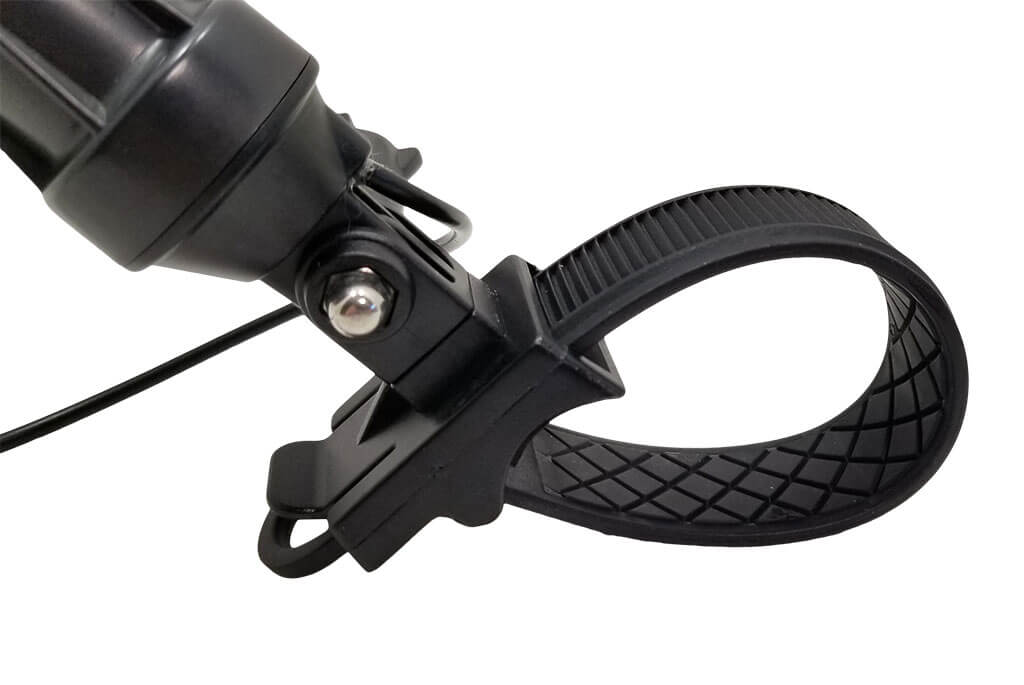 Heavy duty strap provides a secure installation