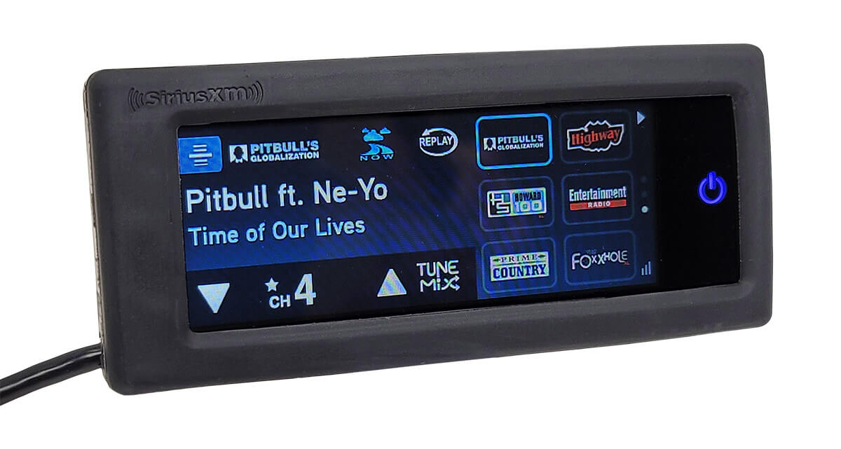 SiriusXM Radio UTV Installation Kit with Touch Screen Works with Polaris Ride Command and Other UTVs