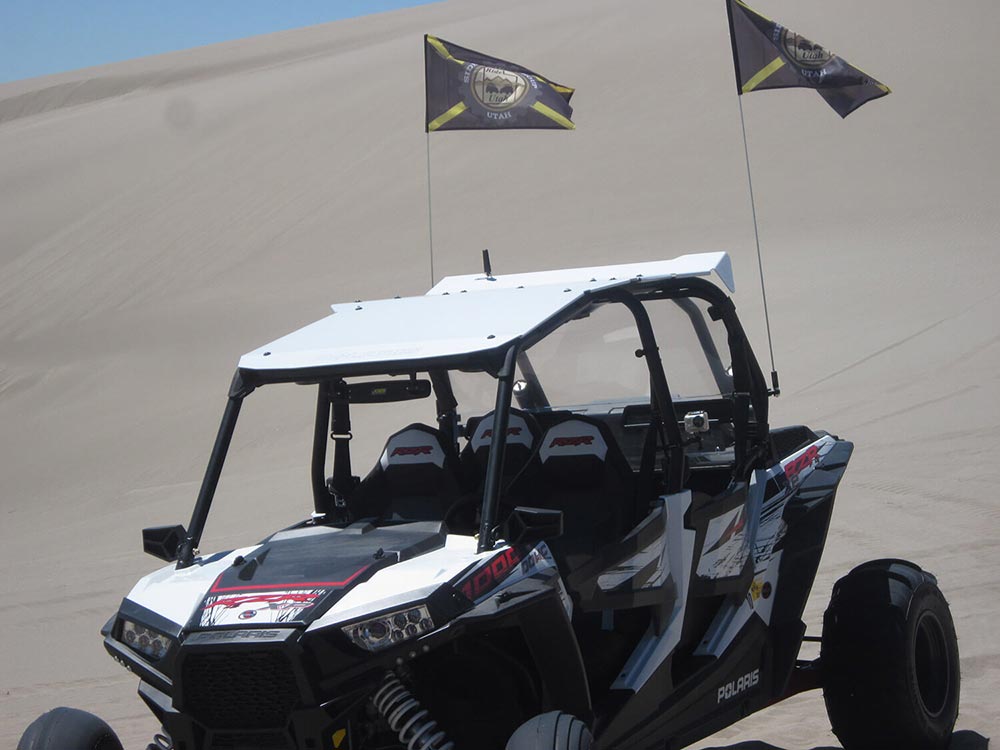 Polaris RZR UTV shown with SiriusXM™ Radio Antenna