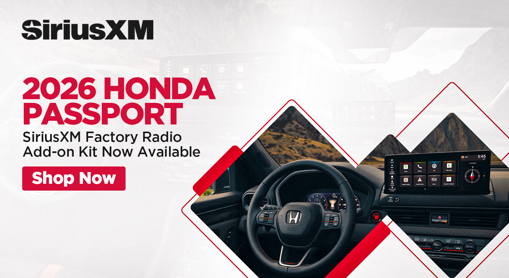 2026 Honda Passport SiriusXM Satellite Radio Factory Stereo Add on Kit