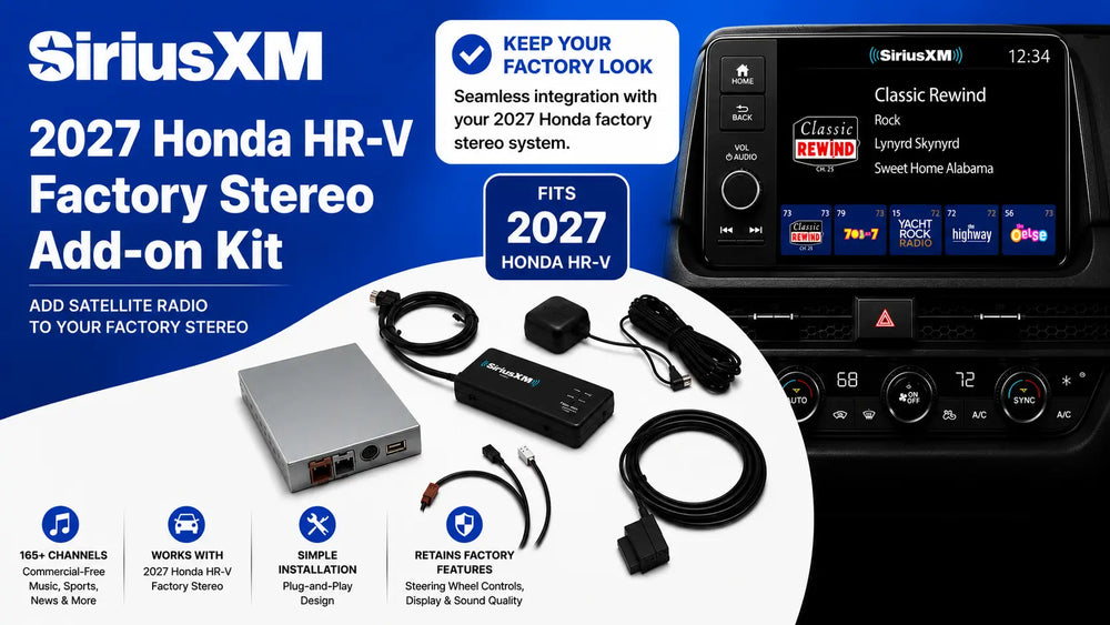 2027 Honda HR-V SiriusXM factory radio add-on kit