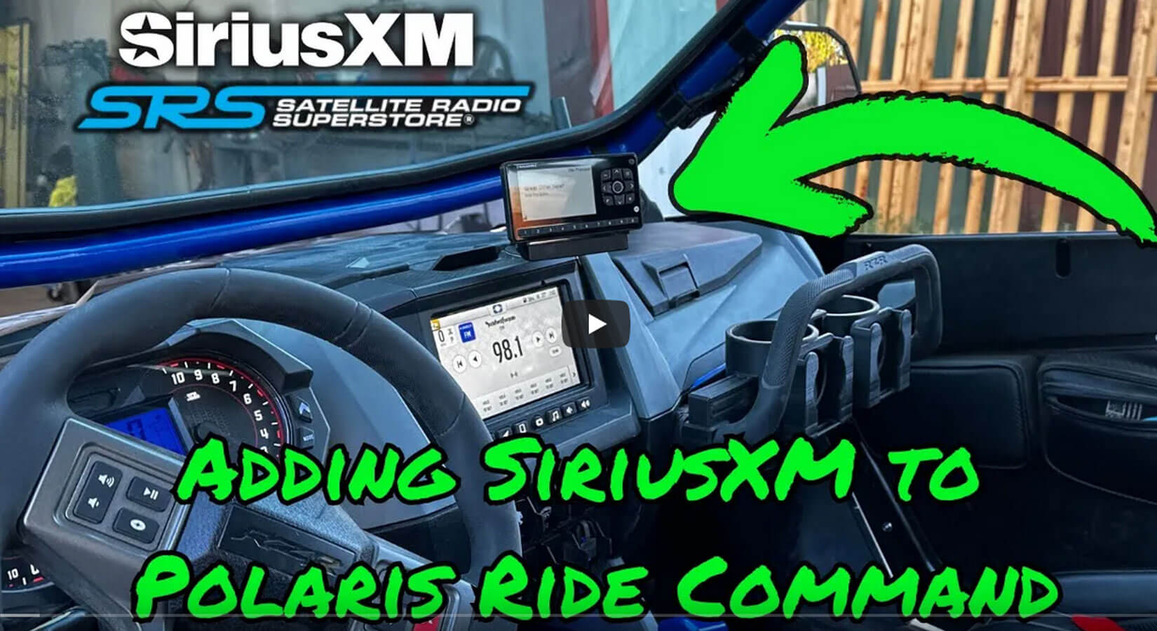 Sirius XM Satellite Radio UTV Installation Kit for Polaris RZR