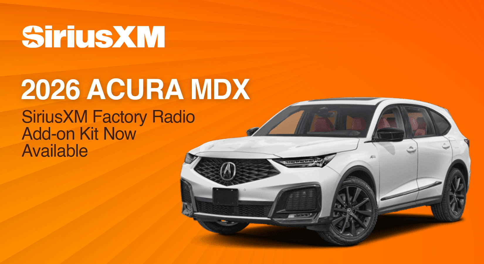 Acura MDX 2026 Sirius XM Satellite Radio Factory Stereo Add on Tuner Kit