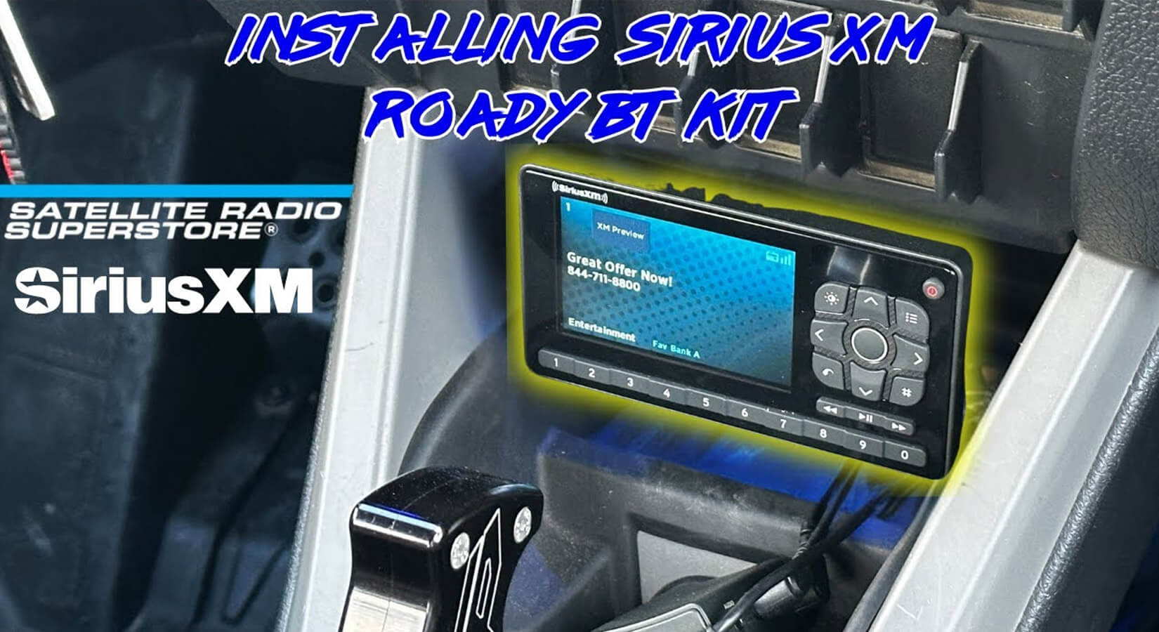 SiriusXM Radio Roady BT Installation into Polaris RZR