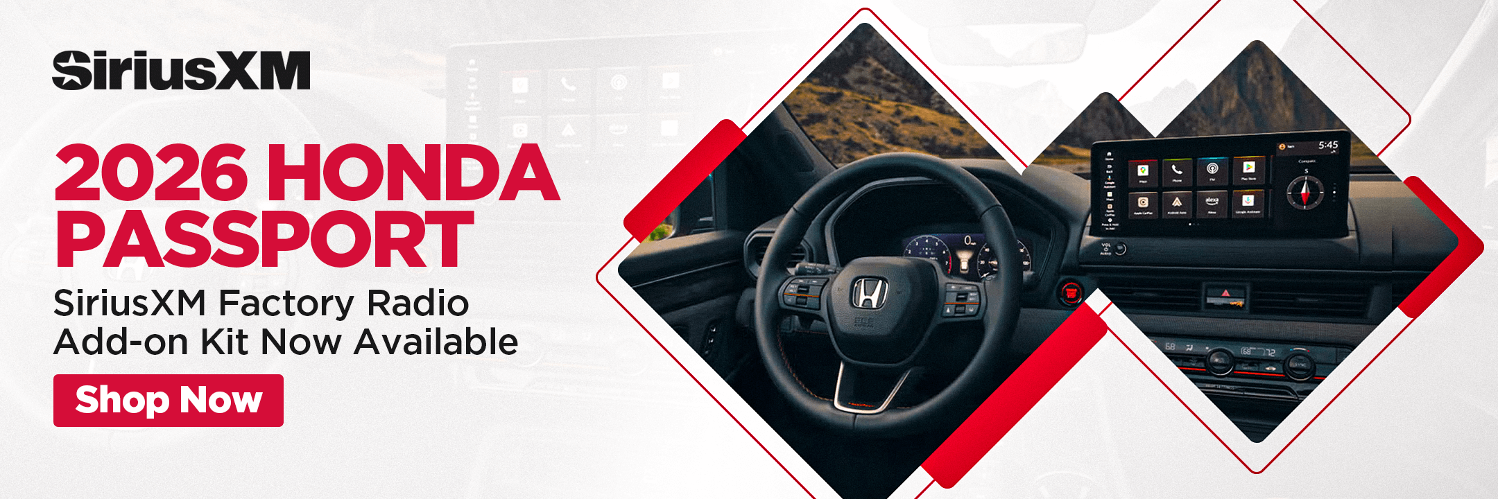 SiriusXM Factory Stereo Kit Honda Passport 2026