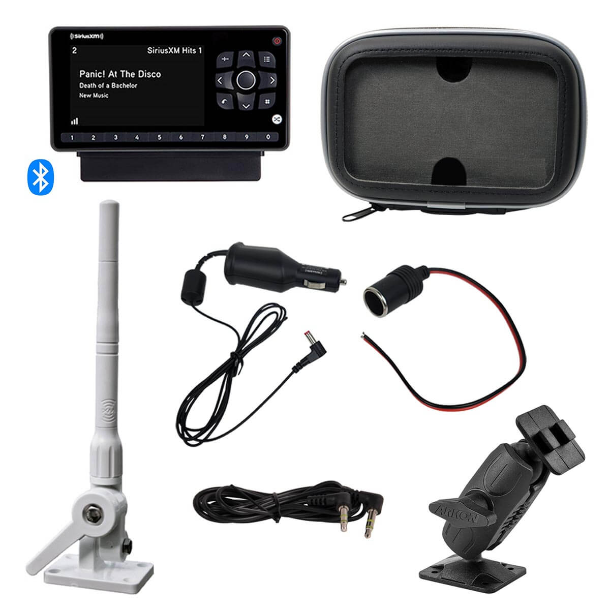 SiriusXM Radio Marine Kit with Bluetooth Dock and Long Range Weatherproof antenna