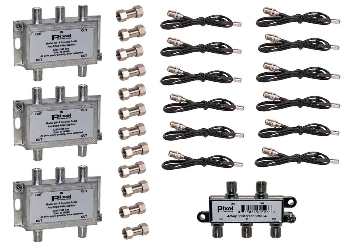 SiriusXM Satellite Radio 12 Way Signal Splitter Kit