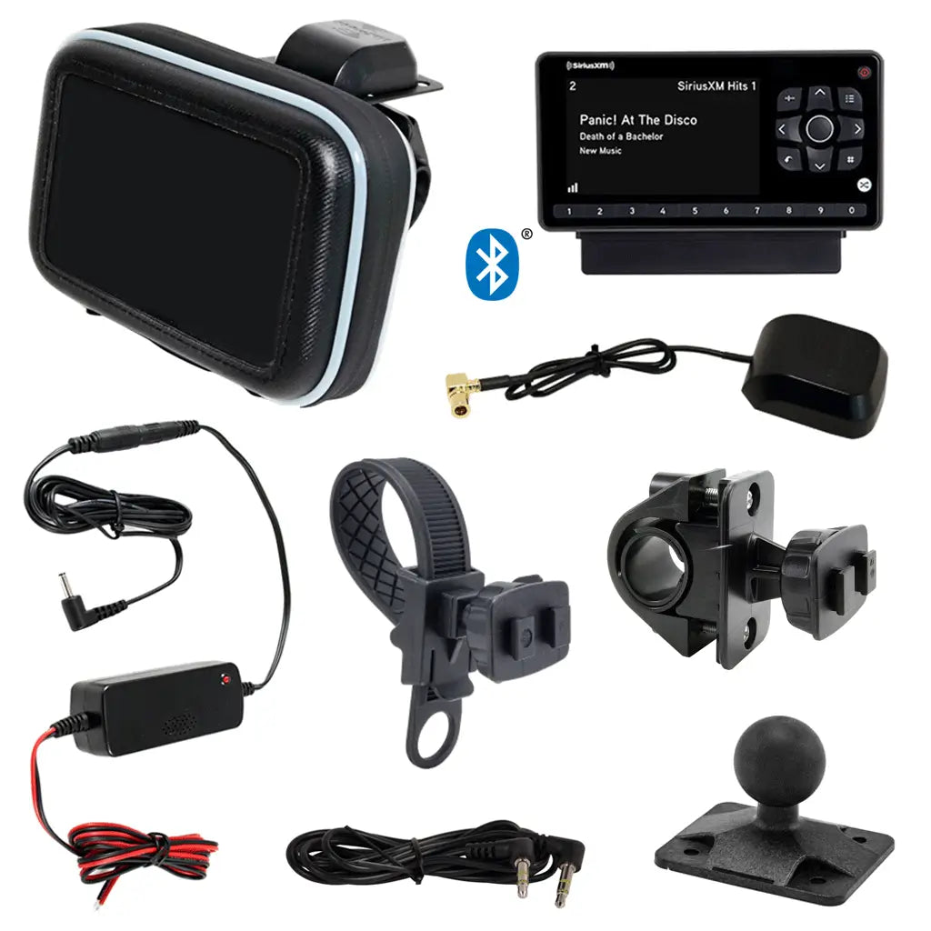 Bluetooth Sirius XM Satellite Radio Motorcycle Bundle