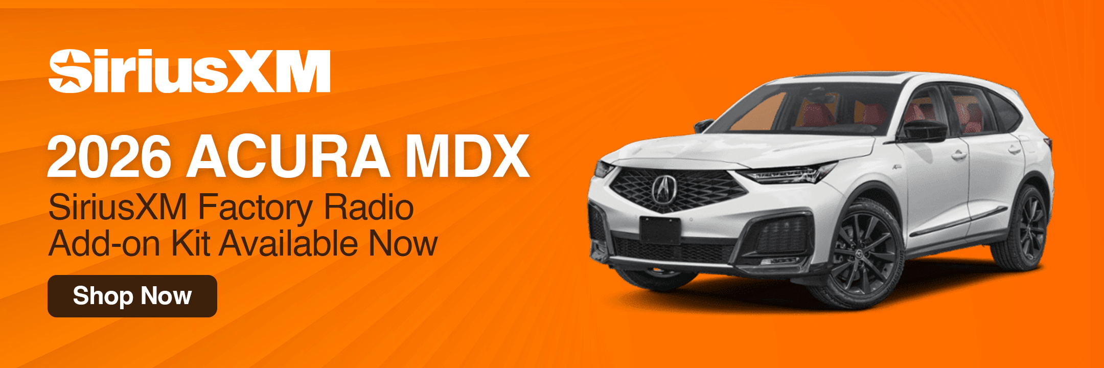 2026 Acura MDX SiriusXM Radio Factory Stereo Add On