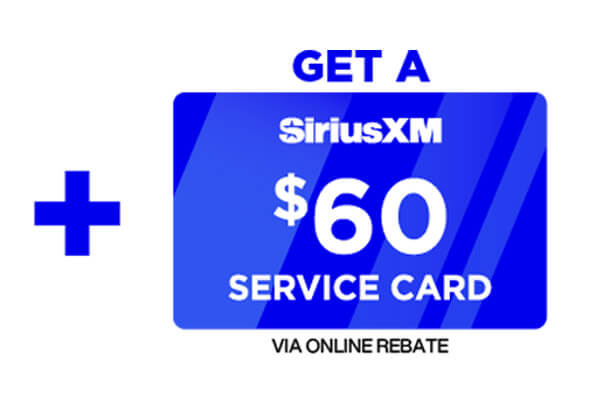 Get a $60 Gift card on SiriusXM