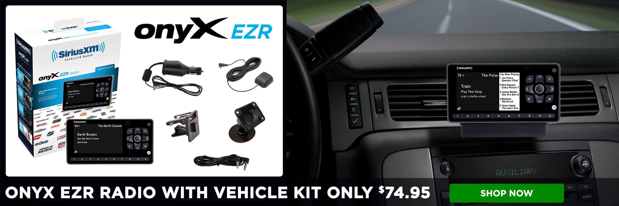 SiriusXM Satellite Radio onyX EZR Receiver with Vehicle Kit