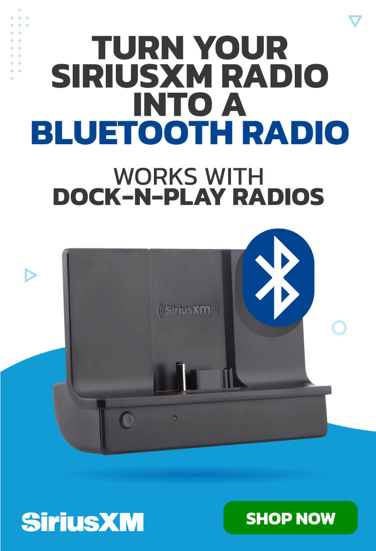 Bluetooth Dock for SiriusXM Portable Radios