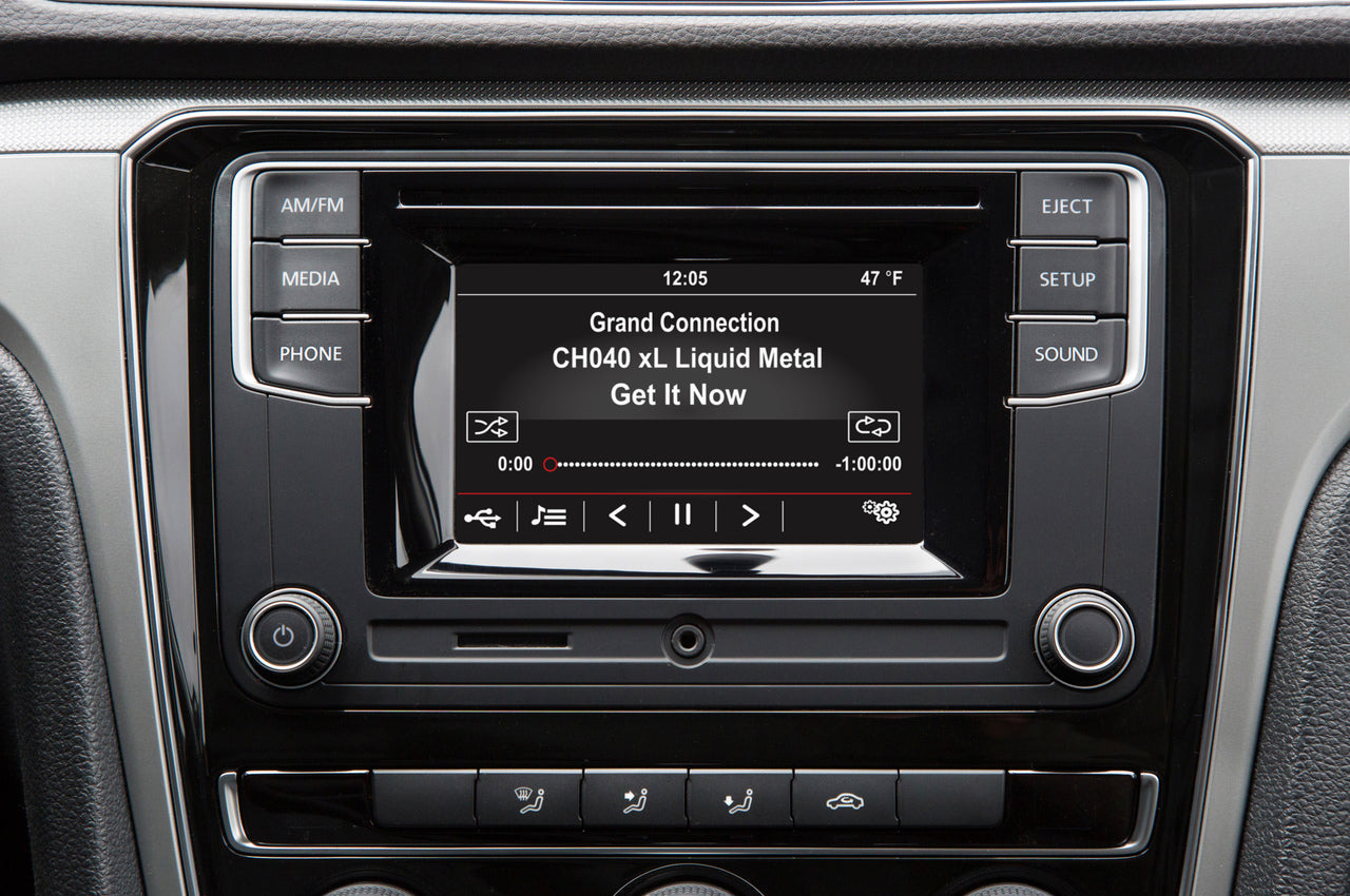 With the translator and SiriusXM SXV300 tuner you get a clean installation which allows you to use factory controls in a Volkswagen Factory OEM radio