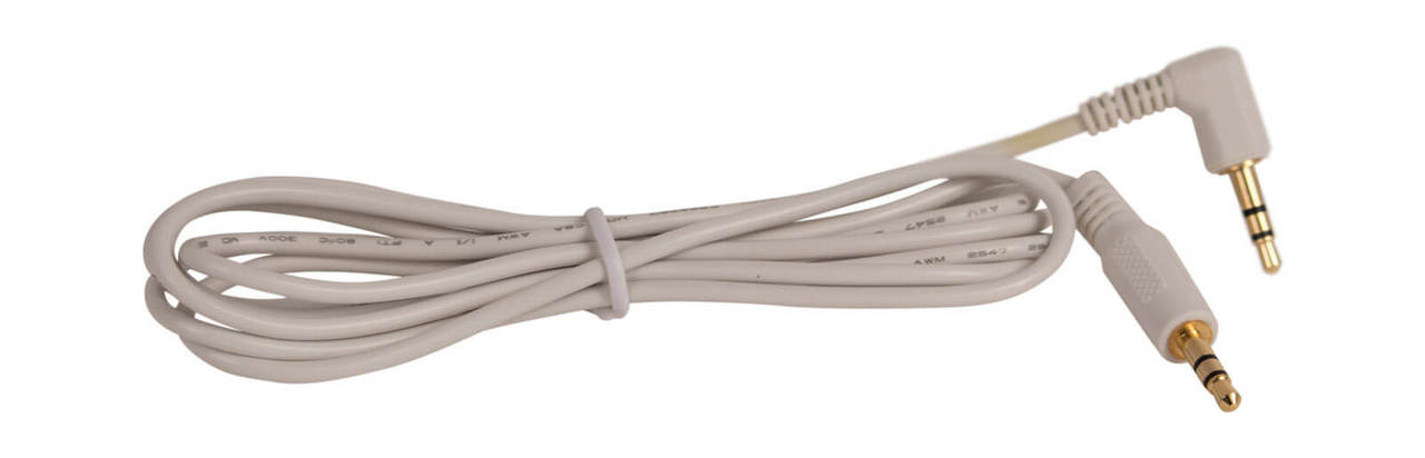 White Auxiliary cable with anti corrosive ends