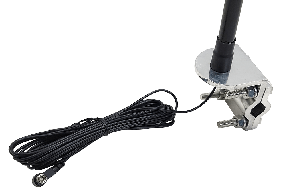 16 foot RG174 cable is attached to the antenna