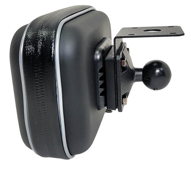 RAM Mount shown connected to back of protective case