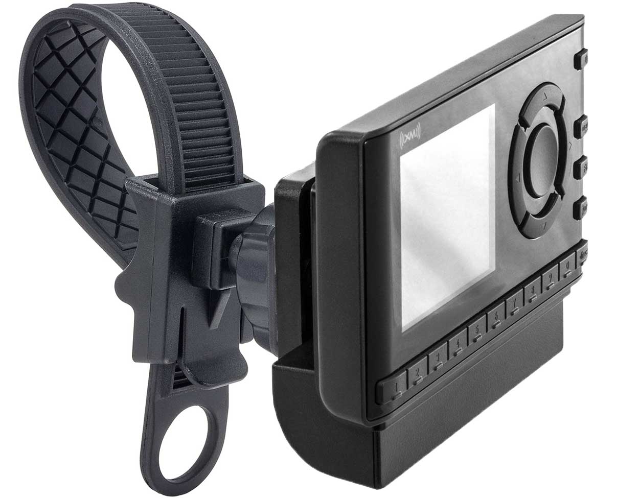 SiriusXM™ Radio Motorcycle Handle Bar Strap Mount with Single T Notch