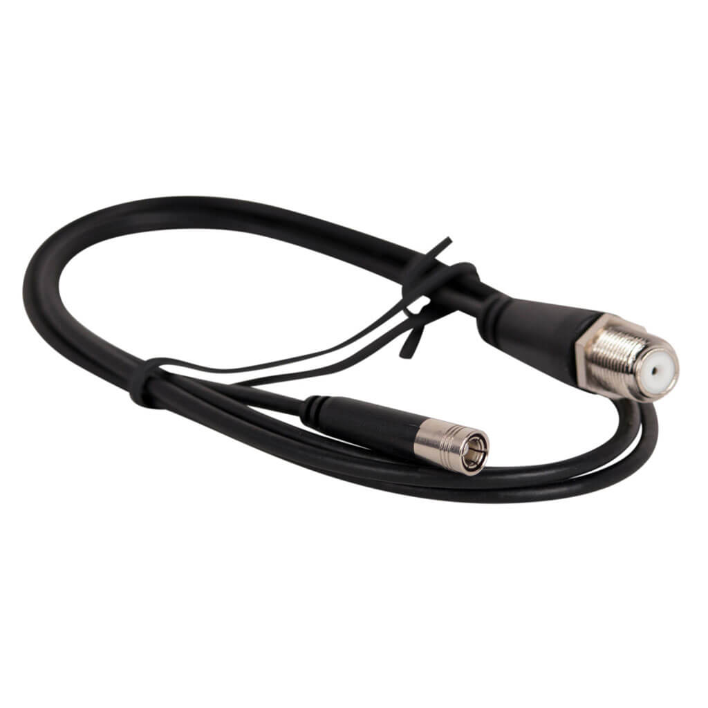 PLSMB-F SiriusXM Satellite Radio Patch Cable converts RG6 to SMB to connect to a satellite radio receiver
