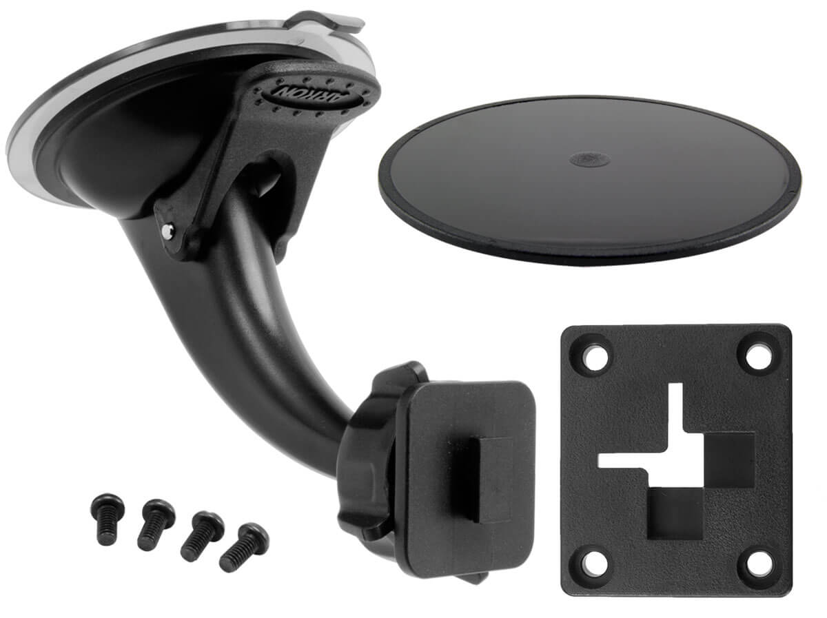 Attach your SiriusXM radio receiver to a secure suction cup mount anywhere in your vehicle