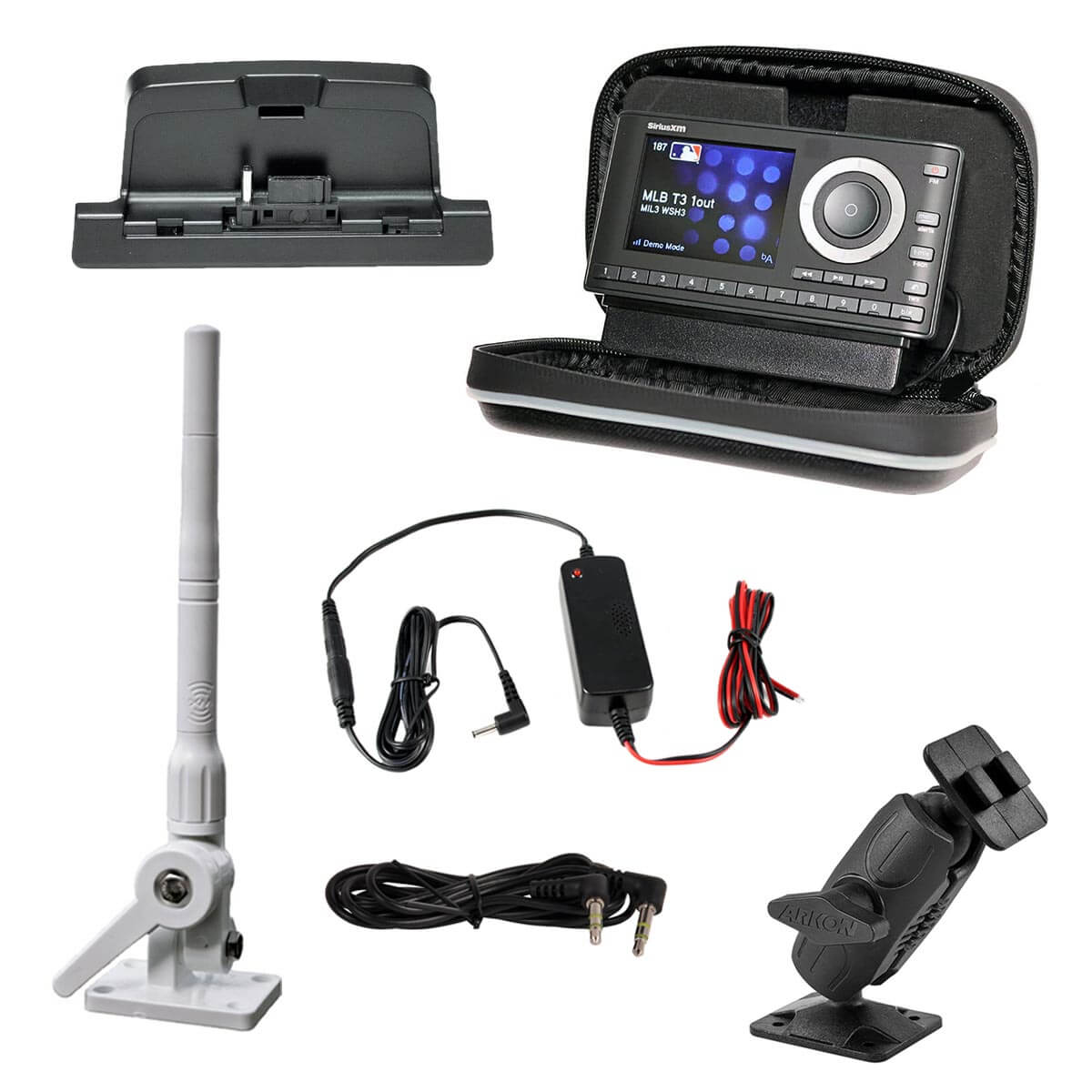 SiriusXM Radio Marine Kit with Water Resistant Case and Antenna