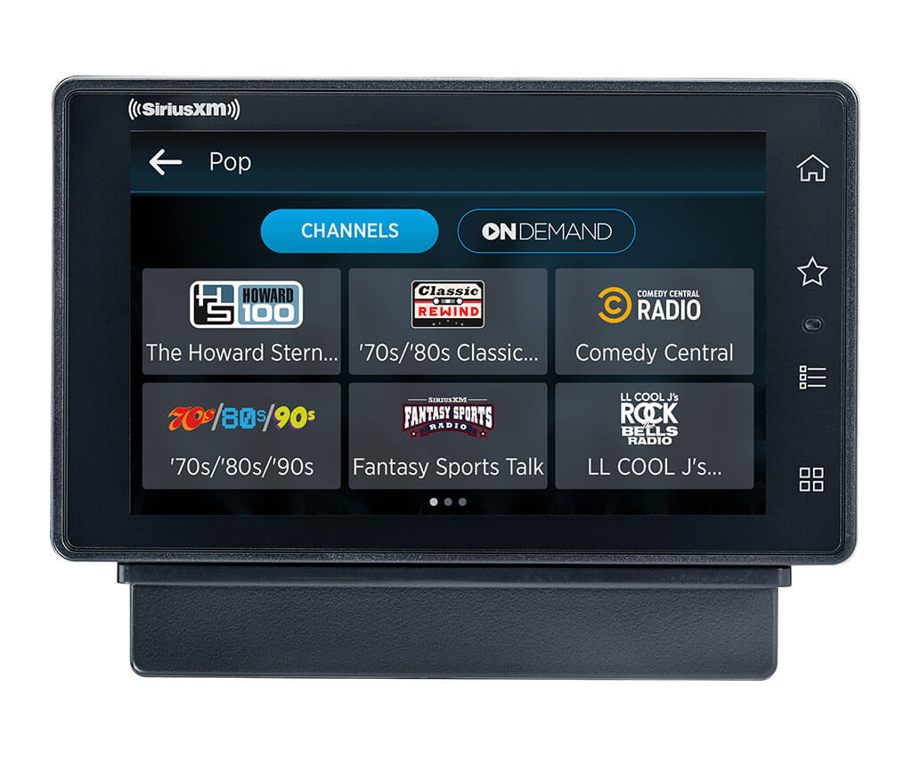 On demand programming with the SiriusXM Touch with 360L