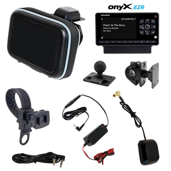 SXMLCR72 SiriusXM Radio Compact Motorcycle Kit with onyX EZR Receiver
