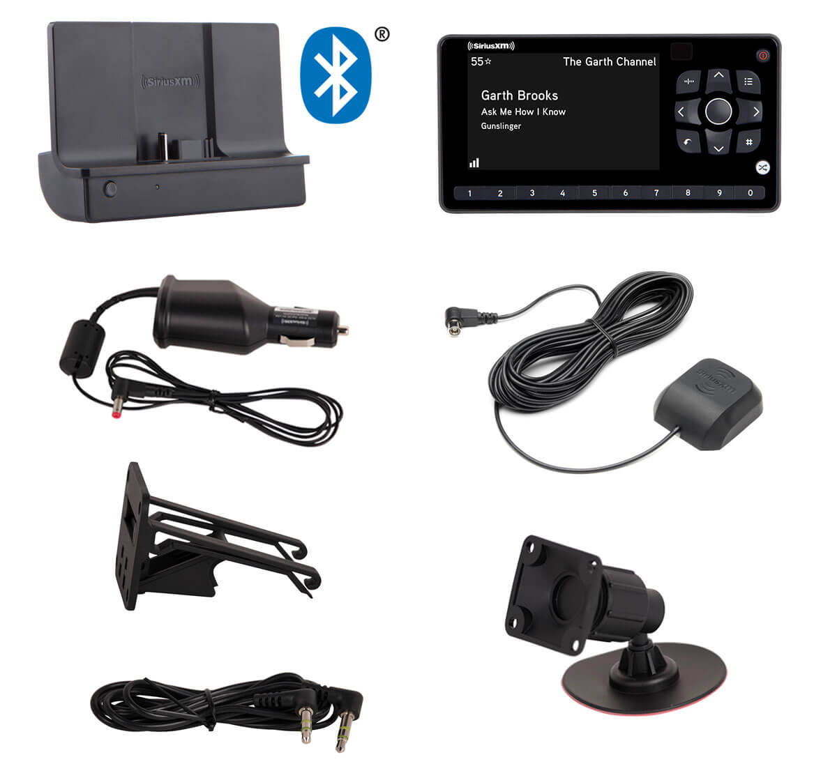 SiriusXM onyX EZR Receiver with Bluetooth Vehicle Kit