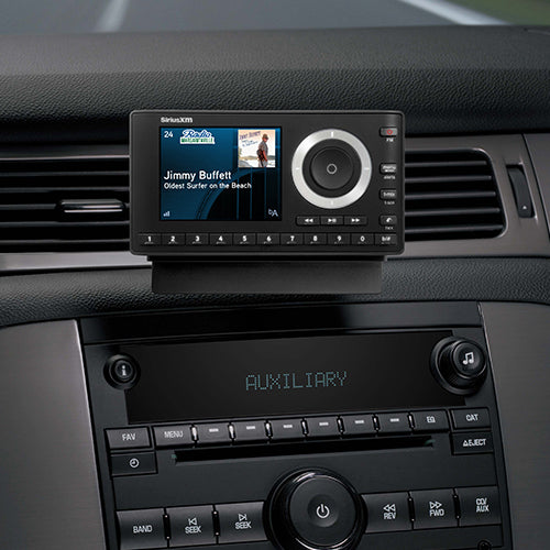 OnyX Plus Receiver shown on  the dash